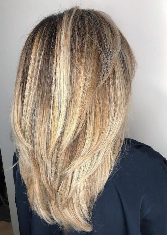 2024 Latest V-cut Layers Hairstyles for Straight Thick Hair