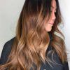Black To Light Brown Ombre Waves Hairstyles (Photo 24 of 25)