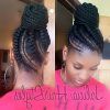 African Cornrows Updo Hairstyles (Photo 2 of 15)