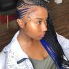 Blue And Black Cornrows Braid Hairstyles (Photo 5 of 25)
