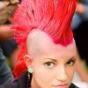 Vibrant Red Mohawk Updo Hairstyles (Photo 3 of 25)