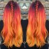 Red And Yellow Highlights In Braid Hairstyles (Photo 13 of 25)