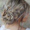 Embellished Caramel Blonde Chignon Bridal Hairstyles (Photo 3 of 25)