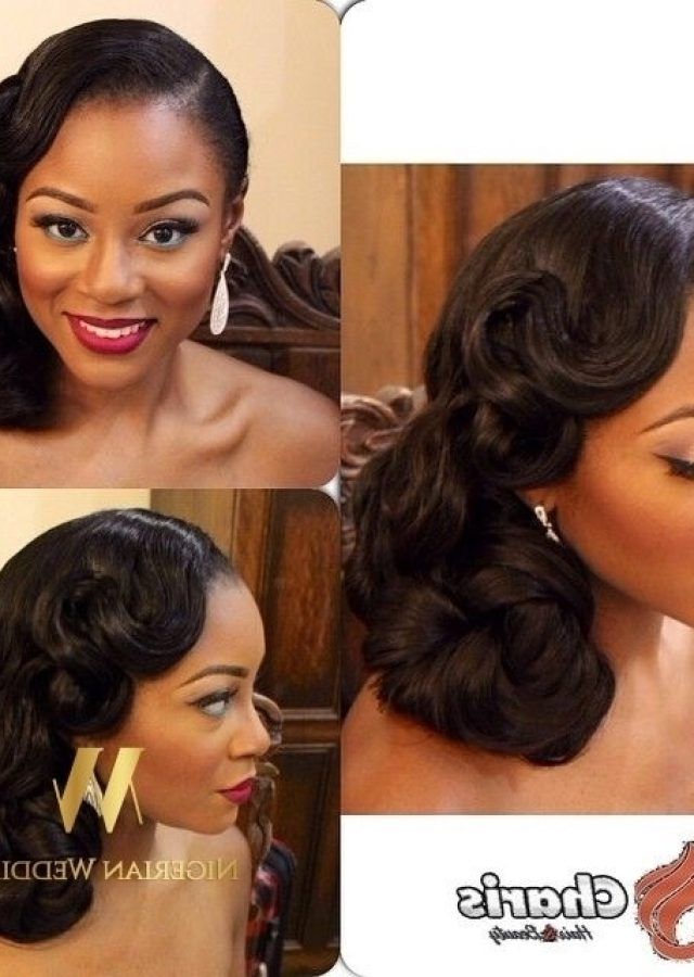 15 Photos Wedding Hairstyles for African American Bridesmaids