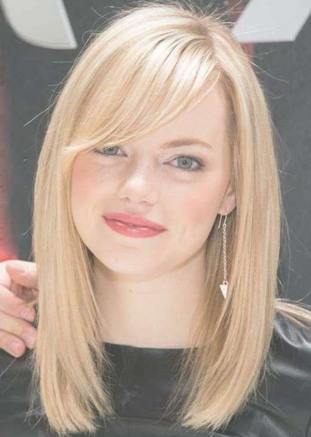 15 Ideas of Long Bob Hairstyles with Side Bangs