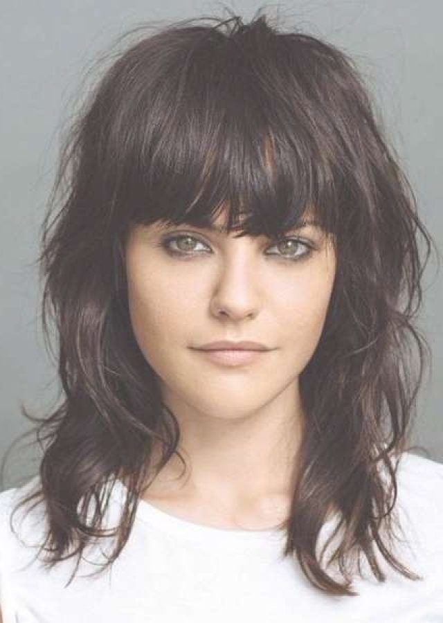 25 Best Ideas Medium Haircuts for Thick Hair with Bangs