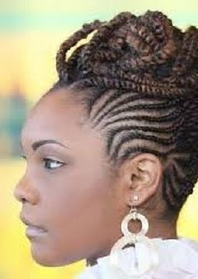 15 Collection of African Cornrows Updo Hairstyles