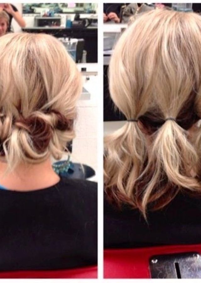 The 15 Best Collection of Quick Easy Updo Hairstyles for Short Hair