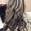 Dark Brown Hair Hairstyles With Silver Blonde Highlights (Photo 6 of 25)