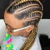Ponytail Braid Hairstyles With Thin And Thick Cornrows (Photo 15 of 25)
