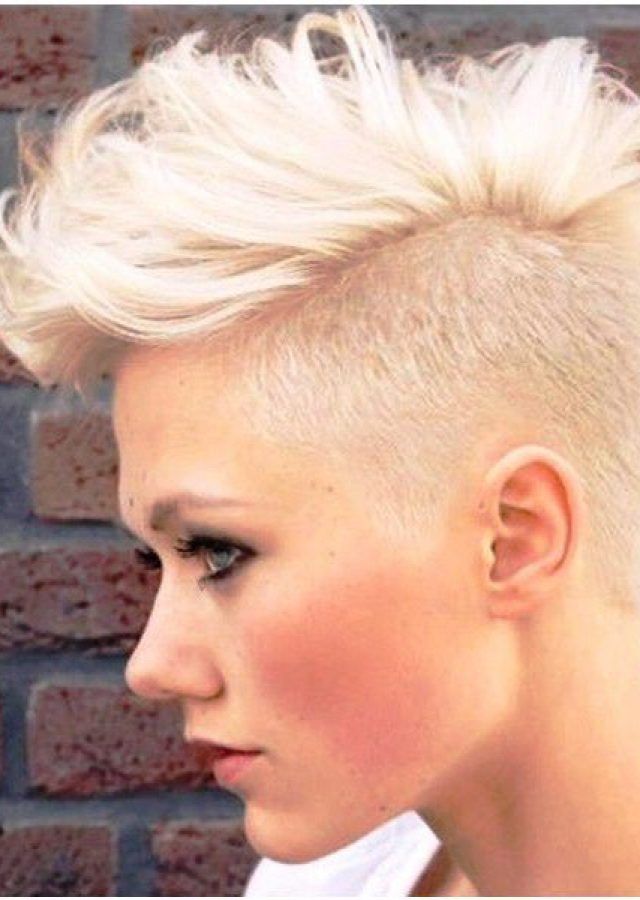 The 25 Best Collection of Bleached Feminine Mohawk Hairstyles
