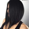 Jet Black Chin Length Sleek Bob Hairstyles (Photo 5 of 25)