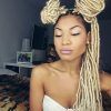 Blonde Faux Locs Hairstyles With Braided Crown (Photo 15 of 25)