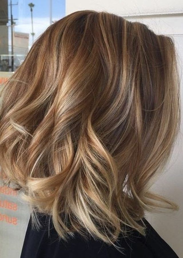 25 Best Collection of Wavy Caramel Blonde Lob Hairstyles