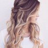 Half Up Blonde Ombre Curls Bridal Hairstyles (Photo 1 of 25)