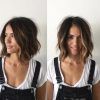 Sexy Tousled Wavy Bob For Brunettes (Photo 20 of 25)