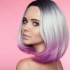 Purple-Tinted Off-Centered Bob Hairstyles (Photo 17 of 25)