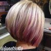 Extreme Angled Bob Haircuts With Pink Peek-A-Boos (Photo 12 of 25)