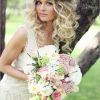 Flower Tiara With Short Wavy Hair For Brides (Photo 12 of 25)
