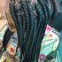 15 Best Collection of Bold Triangle Parted Box Braids