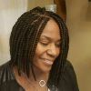 Black Shoulder Length Braids With Accents (Photo 9 of 25)