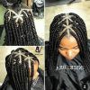 Bold Triangle Parted Box Braids (Photo 5 of 15)