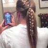 Brunette Ponytail Hairstyles With Braided Bangs (Photo 2 of 25)