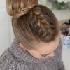 Diagonal Braid And Loose Bun Hairstyles For Prom (Photo 19 of 25)