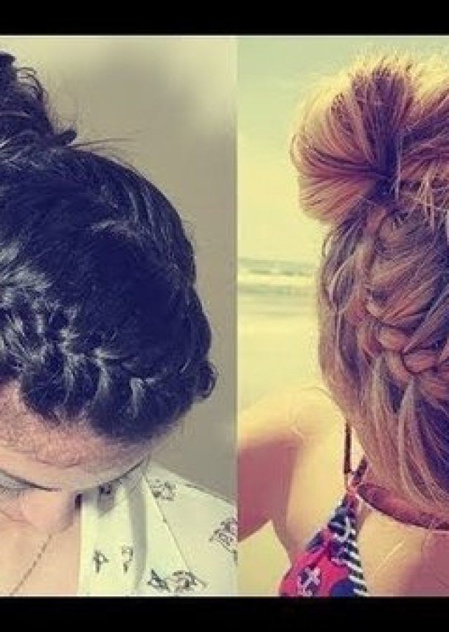 2024 Latest Folded Braided Updo Hairstyles