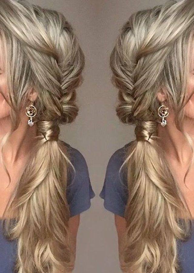 25 Ideas of Messy Side Braided Ponytail Hairstyles