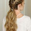 Twin Braid Updo Ponytail Hairstyles (Photo 4 of 25)