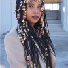 Cleopatra-Style Natural Braids With Beads (Photo 1 of 15)
