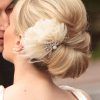 Sleek Bridal Hairstyles With Floral Barrette (Photo 11 of 25)