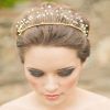 Crown Braid, Bouffant And Headpiece Bridal Hairstyles (Photo 19 of 25)