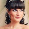 Half Up Half Down With Fringe Wedding Hairstyles (Photo 6 of 15)