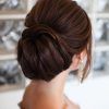 Brushed Back Bun Bridal Hairstyles (Photo 18 of 25)