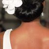 Sleek Bridal Hairstyles With Floral Barrette (Photo 4 of 25)