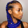Blue And Black Cornrows Braid Hairstyles (Photo 2 of 25)