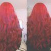 Bright Red Medium Hairstyles (Photo 7 of 15)