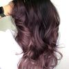 Brunette To Mauve Ombre Hairstyles For Long Wavy Bob (Photo 6 of 25)