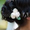 Curly Wedding Updos With Flower Barrette Ties (Photo 24 of 25)