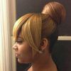 High Bun With Twisted Hairstyles Wrap And Graduated Side Bang (Photo 3 of 25)