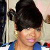 Black Hair Updo Hairstyles With Bangs (Photo 6 of 15)