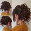 Messy Updo Hairstyles With Free Curly Ends (Photo 14 of 25)