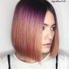 Purple-Tinted Off-Centered Bob Hairstyles (Photo 2 of 25)