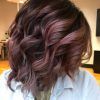 Brunette To Mauve Ombre Hairstyles For Long Wavy Bob (Photo 16 of 25)