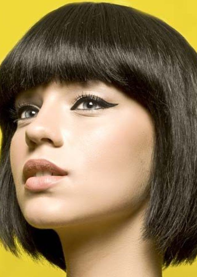 2024 Popular Cute French Bob Hairstyles with Baby Bangs