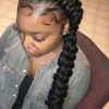 Cleopatra-Style Natural Braids With Beads (Photo 5 of 15)