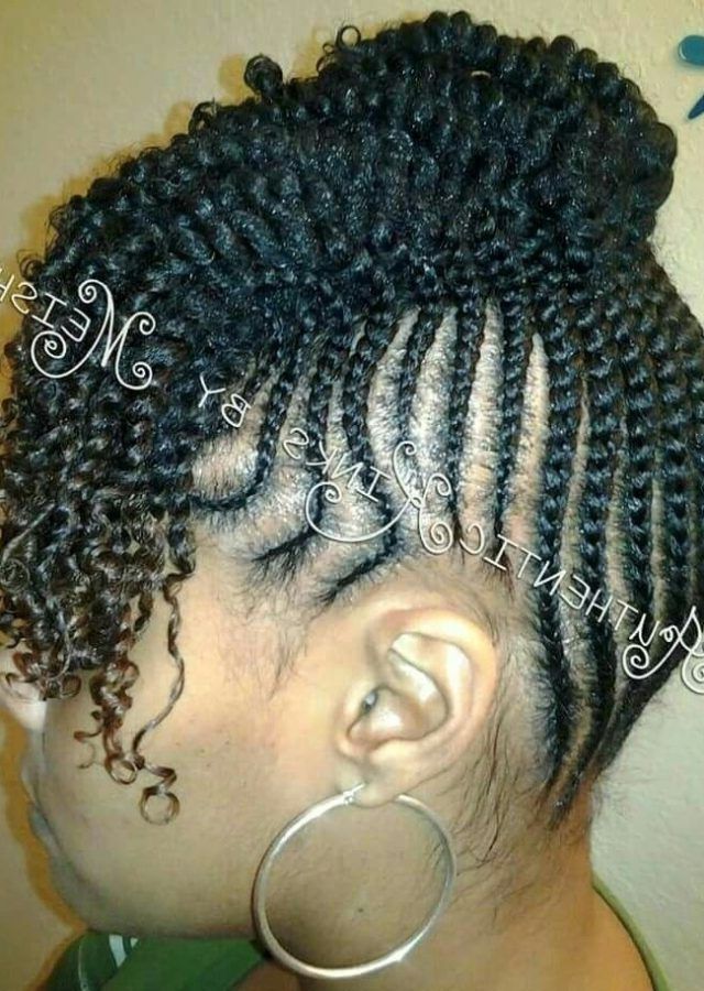 15 Best Collection of Natural Cornrow Hairstyles