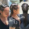 Criss-Crossed Braids With Feed-In Cornrows (Photo 1 of 15)